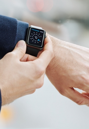 Apple watch on wrist
